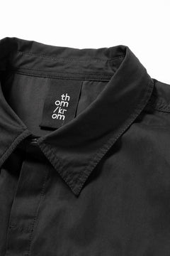 画像をギャラリービューアに読み込む, thom/krom FLAP CHEST POCKET SHIRT JACKET / PEACHED COTTON MIX (BLACK)
