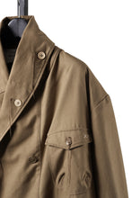 画像をギャラリービューアに読み込む, A TENTATIVE ATELIER exclusive Josef K. SHAWL COLLAR MILITARY COAT w FLEECE LINING (TAN)