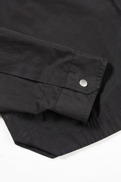 画像をギャラリービューアに読み込む, thom/krom FLAP CHEST POCKET SHIRT JACKET / PEACHED COTTON MIX (BLACK)