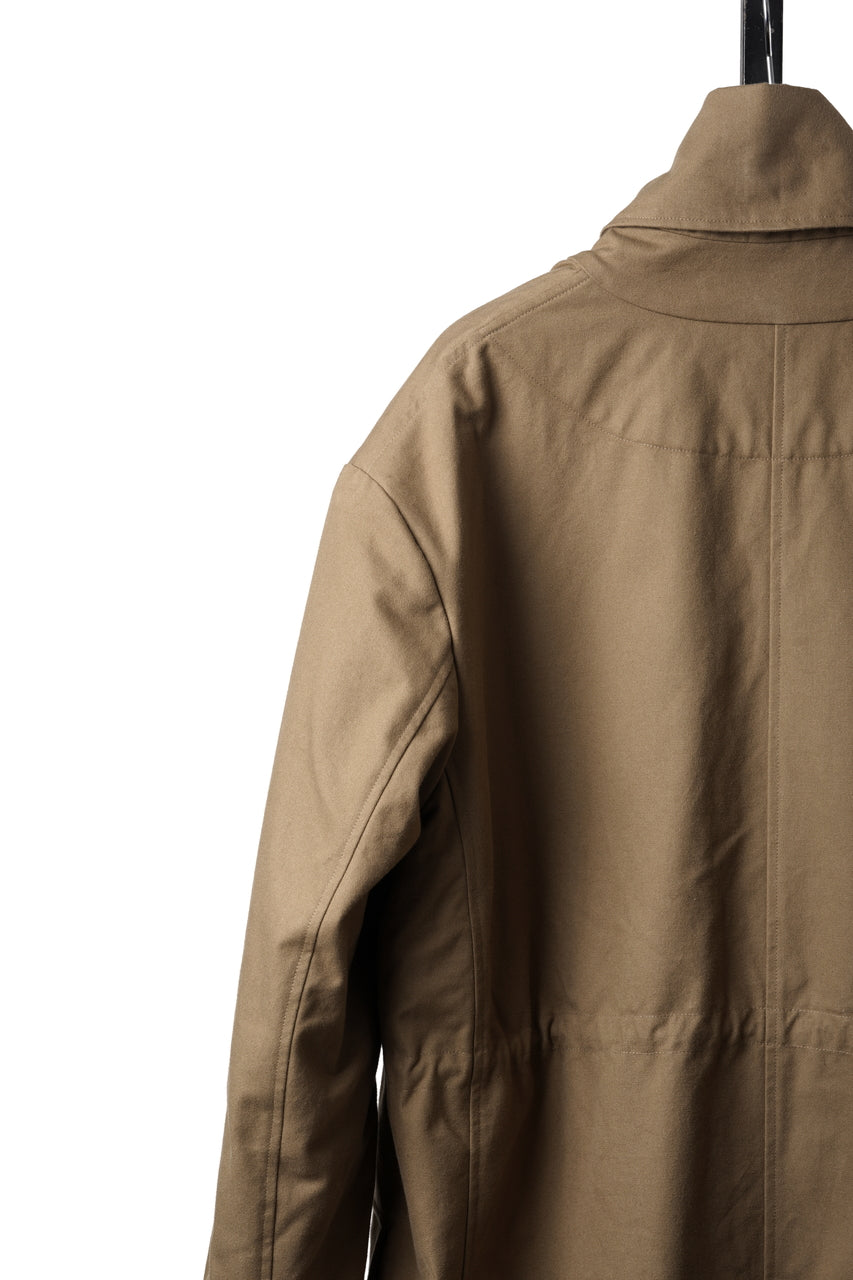 画像をギャラリービューアに読み込む, A TENTATIVE ATELIER exclusive Josef K. SHAWL COLLAR MILITARY COAT w FLEECE LINING (TAN)