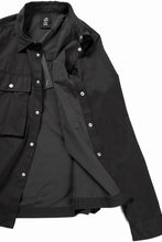 画像をギャラリービューアに読み込む, thom/krom FLAP CHEST POCKET SHIRT JACKET / PEACHED COTTON MIX (BLACK)