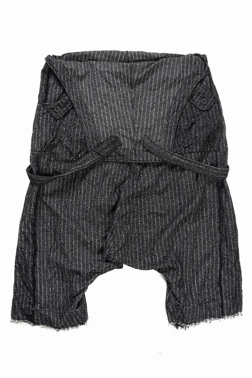 画像をギャラリービューアに読み込む, 【SAMPLE SALE】A.F ARTEFACT 2WAY OVER-ALL / SUMI BINCHO STRIPE (BLACK)