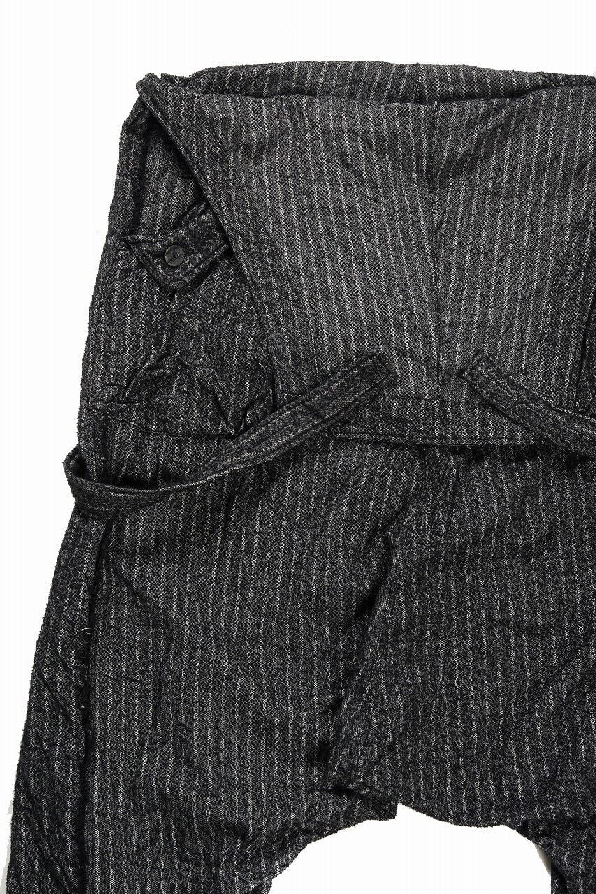 画像をギャラリービューアに読み込む, 【SAMPLE SALE】A.F ARTEFACT 2WAY OVER-ALL / SUMI BINCHO STRIPE (BLACK)