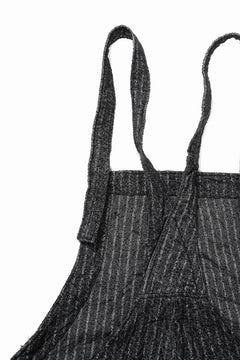 画像をギャラリービューアに読み込む, 【SAMPLE SALE】A.F ARTEFACT 2WAY OVER-ALL / SUMI BINCHO STRIPE (BLACK)