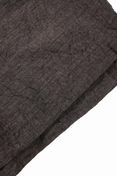 画像をギャラリービューアに読み込む, KLASICA "VENT" LAYERED WIDE SHORTS / ANCIENT COLORED LINEN CHAMBRAY (BROWN)