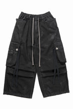 画像をギャラリービューアに読み込む, 【SAMPLE SALE】A.F ARTEFACT EXTREME WIDE CARGO PANTS / COATING TWILL (BLACK)