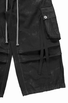画像をギャラリービューアに読み込む, 【SAMPLE SALE】A.F ARTEFACT EXTREME WIDE CARGO PANTS / COATING TWILL (BLACK)