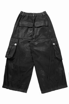 画像をギャラリービューアに読み込む, 【SAMPLE SALE】A.F ARTEFACT EXTREME WIDE CARGO PANTS / COATING TWILL (BLACK)