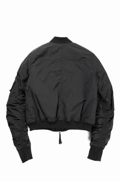 Load image into Gallery viewer, thom/krom MA-1 BOMBER JACKET / WARM PADDED (BLACK)
