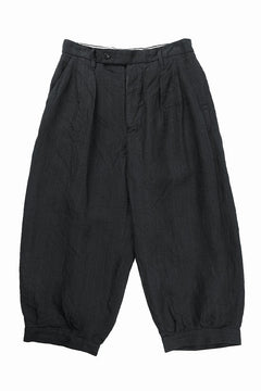 画像をギャラリービューアに読み込む, KLASICA "GOSSE" BALLOON TUCKED TROUSERS / OBSCURE STRIPED 3/3 MINI HBT (MID NIGHT)