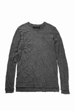 画像をギャラリービューアに読み込む, A.F ARTEFACT CRUMPLE DOUBLE LAYER L/S TOPS (GREY x GREY)