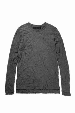画像をギャラリービューアに読み込む, A.F ARTEFACT CRUMPLE DOUBLE LAYER L/S TOPS (GREY x GREY)