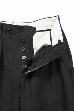 画像をギャラリービューアに読み込む, KLASICA "GOSSE" BALLOON TUCKED TROUSERS / OBSCURE STRIPED 3/3 MINI HBT (MID NIGHT)