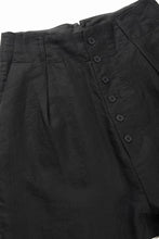 画像をギャラリービューアに読み込む, KLASICA "SABRON 66" RE CONSTRUCTED MID PANTS / CRISP FINISH AIRLY MICRO DOBBY (BLACK)