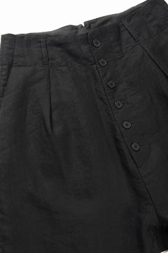 画像をギャラリービューアに読み込む, KLASICA "SABRON 66" RE CONSTRUCTED MID PANTS / CRISP FINISH AIRLY MICRO DOBBY (BLACK)