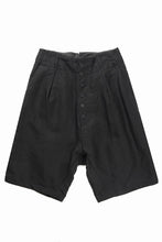 画像をギャラリービューアに読み込む, KLASICA "SABRON 66" RE CONSTRUCTED MID PANTS / CRISP FINISH AIRLY MICRO DOBBY (BLACK)