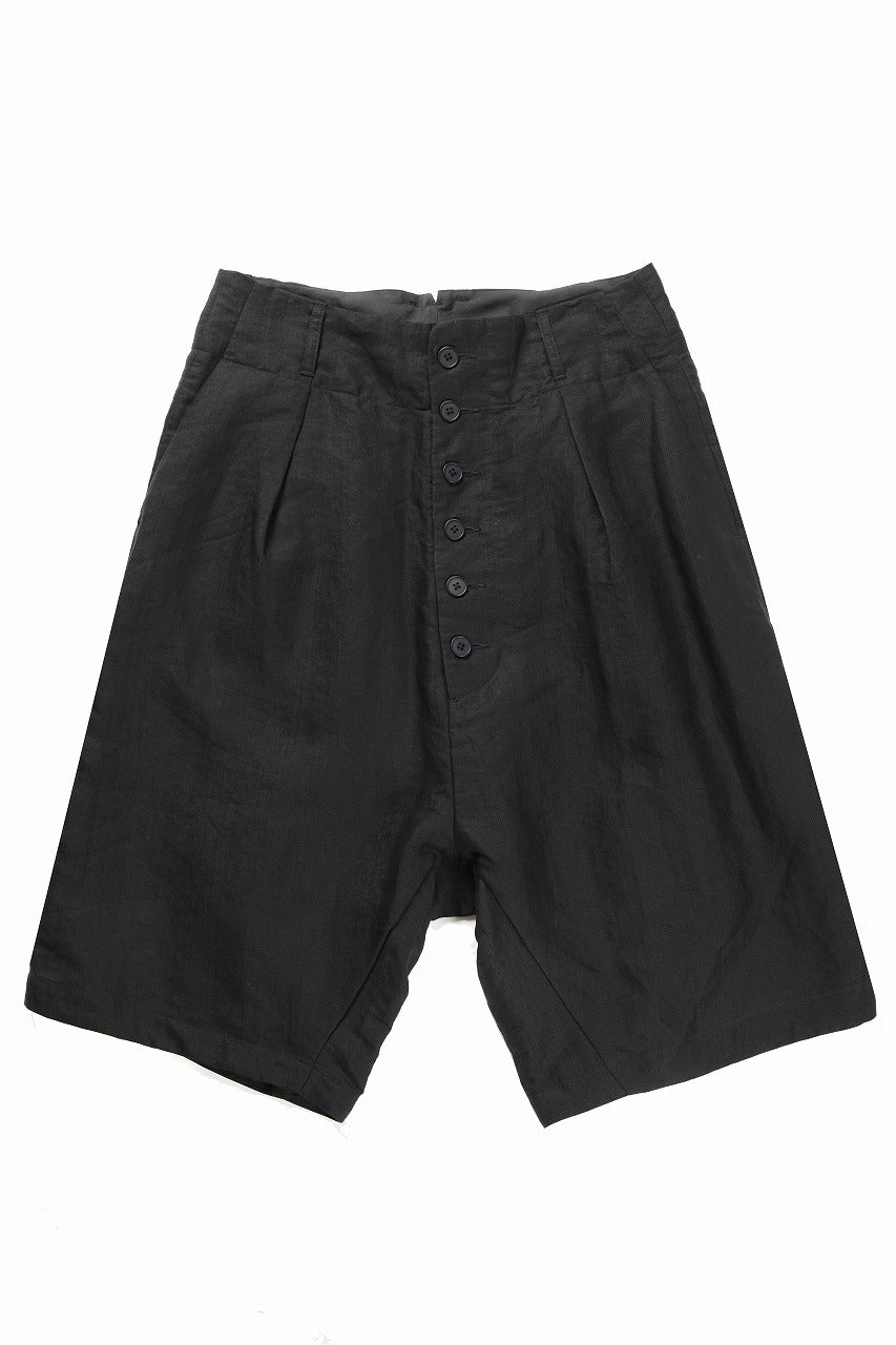 画像をギャラリービューアに読み込む, KLASICA "SABRON 66" RE CONSTRUCTED MID PANTS / CRISP FINISH AIRLY MICRO DOBBY (BLACK)