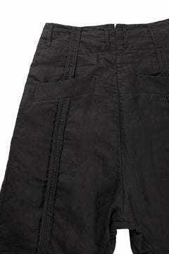 画像をギャラリービューアに読み込む, KLASICA "SABRON 66" RE CONSTRUCTED MID PANTS / CRISP FINISH AIRLY MICRO DOBBY (BLACK)