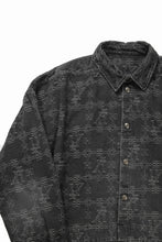 画像をギャラリービューアに読み込む, 【SAMPLE SALE】A.F ARTEFACT SHORT SHIRT-JACKET / JACQUARD DENIM (BLACK)