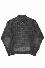 画像をギャラリービューアに読み込む, 【SAMPLE SALE】A.F ARTEFACT SHORT SHIRT-JACKET / JACQUARD DENIM (BLACK)