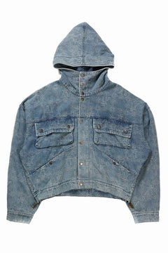 画像をギャラリービューアに読み込む, 【SAMPLE SALE】A.F ARTEFACT HOODED JACKET / JACQUARD DENIM (INDIGO)