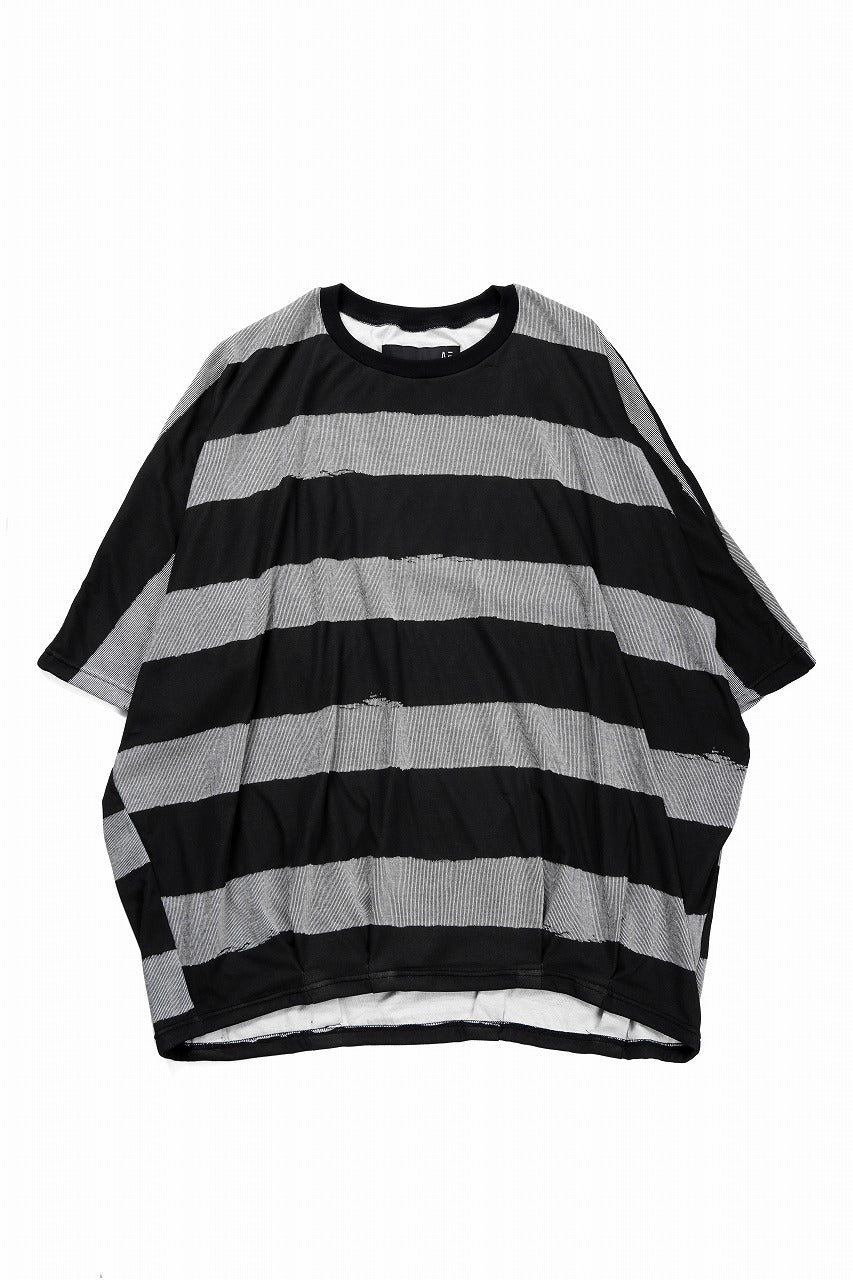A.F ARTEFACT BOUND BORDER DOLMAN TEE (BLACK)