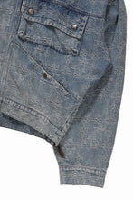 画像をギャラリービューアに読み込む, 【SAMPLE SALE】A.F ARTEFACT HOODED JACKET / JACQUARD DENIM (INDIGO)