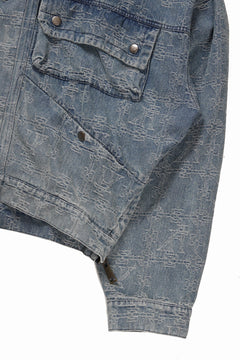 画像をギャラリービューアに読み込む, 【SAMPLE SALE】A.F ARTEFACT HOODED JACKET / JACQUARD DENIM (INDIGO)