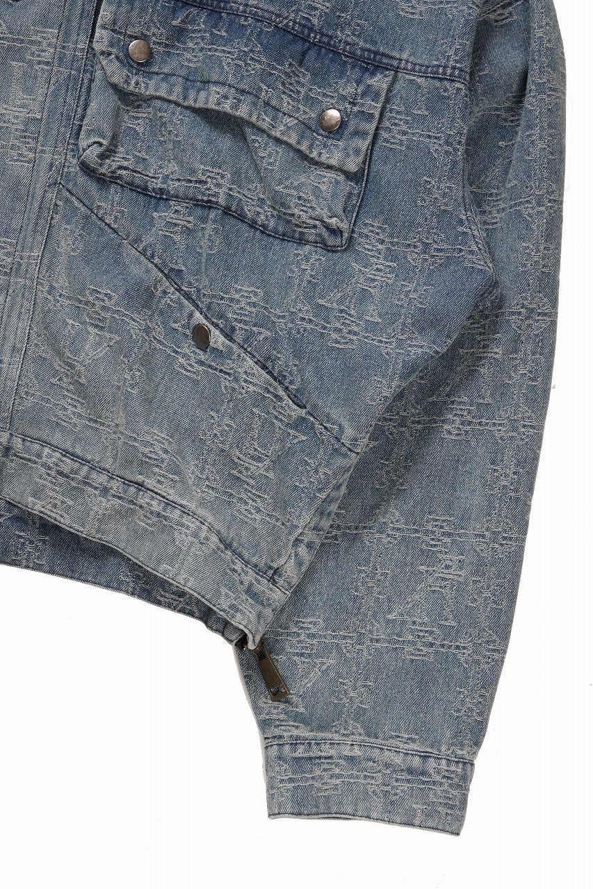 画像をギャラリービューアに読み込む, 【SAMPLE SALE】A.F ARTEFACT HOODED JACKET / JACQUARD DENIM (INDIGO)