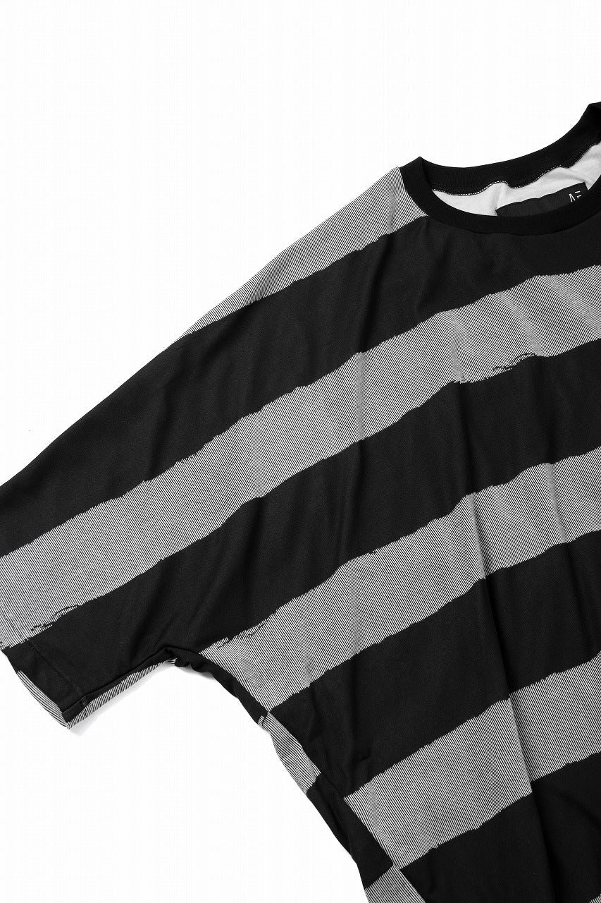 A.F ARTEFACT BOUND BORDER DOLMAN TEE (BLACK)