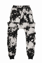 画像をギャラリービューアに読み込む, A.F ARTEFACT BELT CARGO SAROUEL JOGGER / MOTTLED DYING (BLACK x IVORY)
