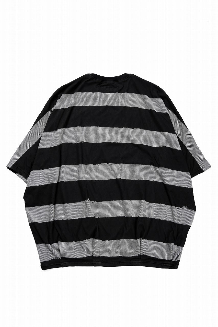 A.F ARTEFACT BOUND BORDER DOLMAN TEE (BLACK)