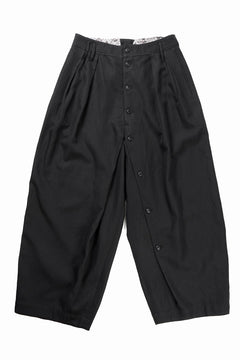 画像をギャラリービューアに読み込む, Professor.E BUTTON DRAFT PANTS (BLACK)