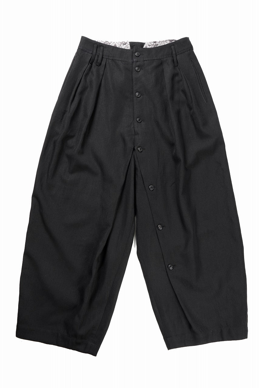 Professor.E BUTTON DRAFT PANTS (BLACK)の商品ページ