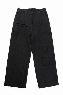 画像をギャラリービューアに読み込む, Professor.E REPAIRED CHINO TROUSERS (BLACK)