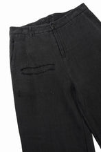 画像をギャラリービューアに読み込む, Professor.E REPAIRED CHINO TROUSERS (BLACK)