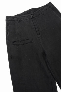 画像をギャラリービューアに読み込む, Professor.E REPAIRED CHINO TROUSERS (BLACK)
