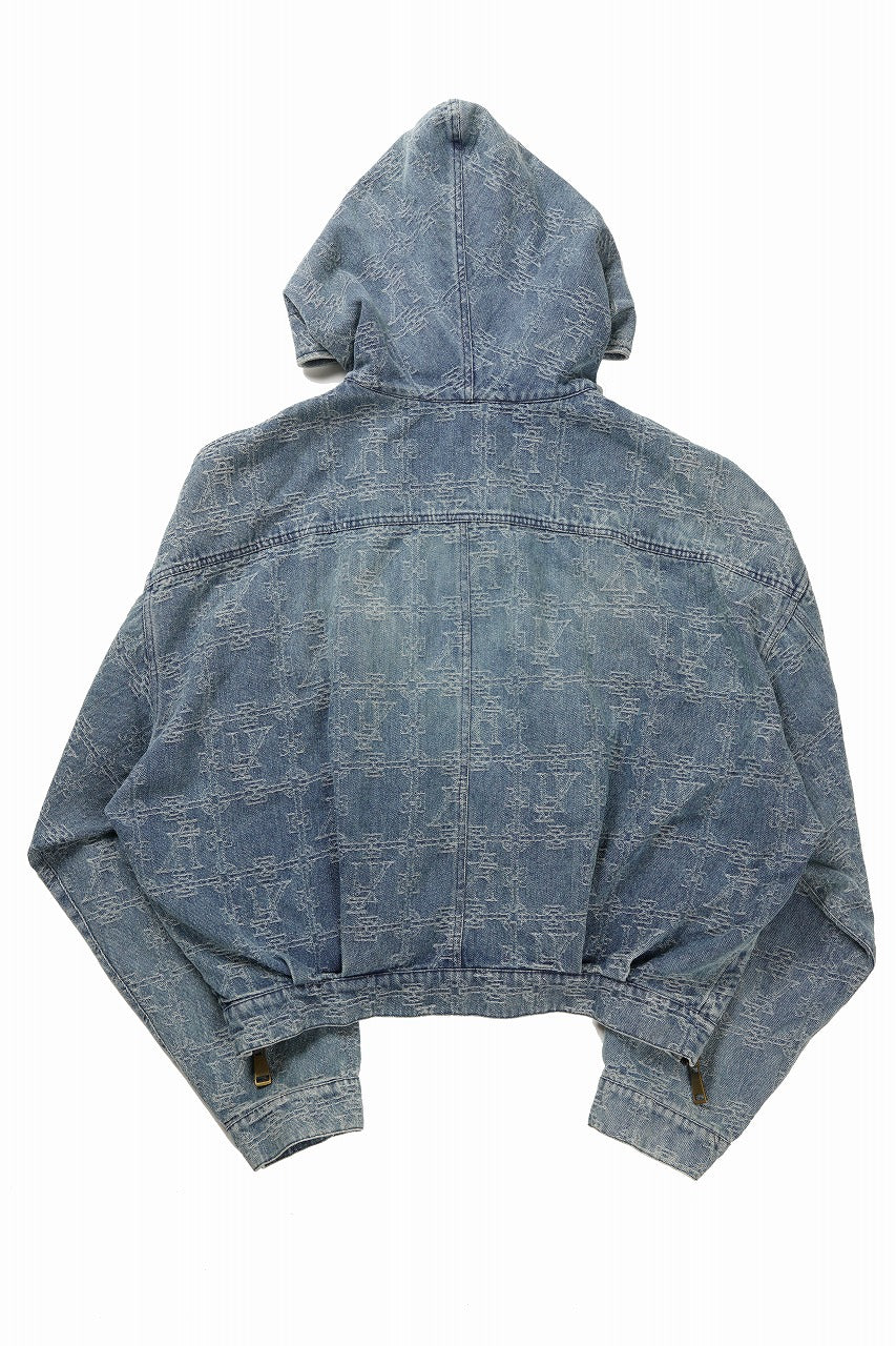 画像をギャラリービューアに読み込む, 【SAMPLE SALE】A.F ARTEFACT HOODED JACKET / JACQUARD DENIM (INDIGO)
