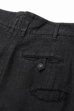 画像をギャラリービューアに読み込む, Professor.E REPAIRED CHINO TROUSERS (BLACK)