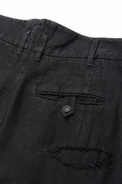 画像をギャラリービューアに読み込む, Professor.E REPAIRED CHINO TROUSERS (BLACK)