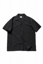 画像をギャラリービューアに読み込む, CAPERTICA OPEN COLLAR H/S SHIRTS / GV_POPLIN (LOGWOOD BLACK)