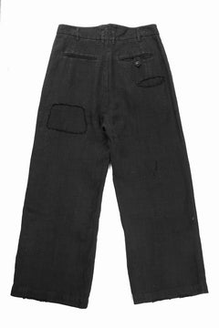画像をギャラリービューアに読み込む, Professor.E REPAIRED CHINO TROUSERS (BLACK)