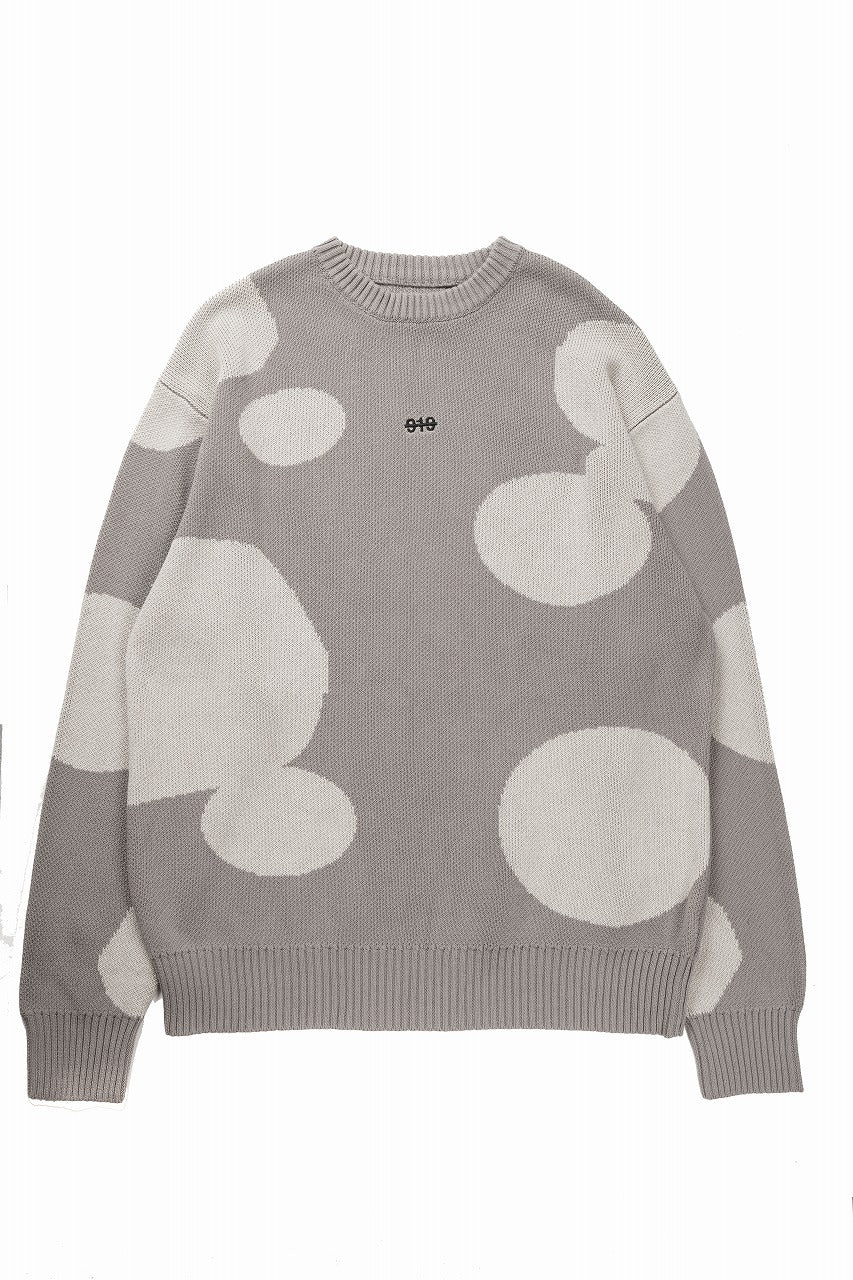 画像をギャラリービューアに読み込む, 【SAMPLE SALE】A.F ARTEFACT POLKA PATTERN KNIT TOPS (GREIGE x BEIGE)
