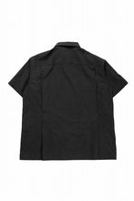 画像をギャラリービューアに読み込む, CAPERTICA OPEN COLLAR H/S SHIRTS / GV_POPLIN (LOGWOOD BLACK)