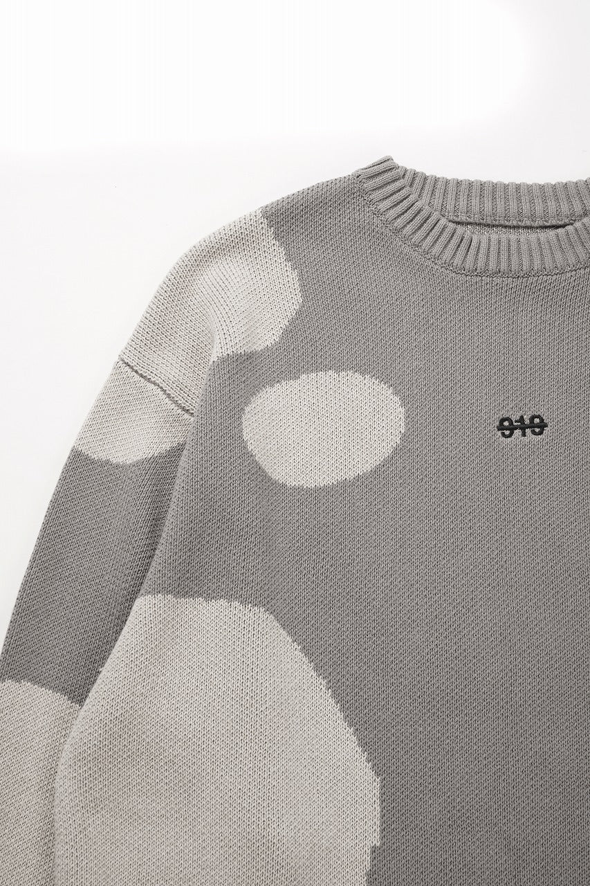 画像をギャラリービューアに読み込む, 【SAMPLE SALE】A.F ARTEFACT POLKA PATTERN KNIT TOPS (GREIGE x BEIGE)