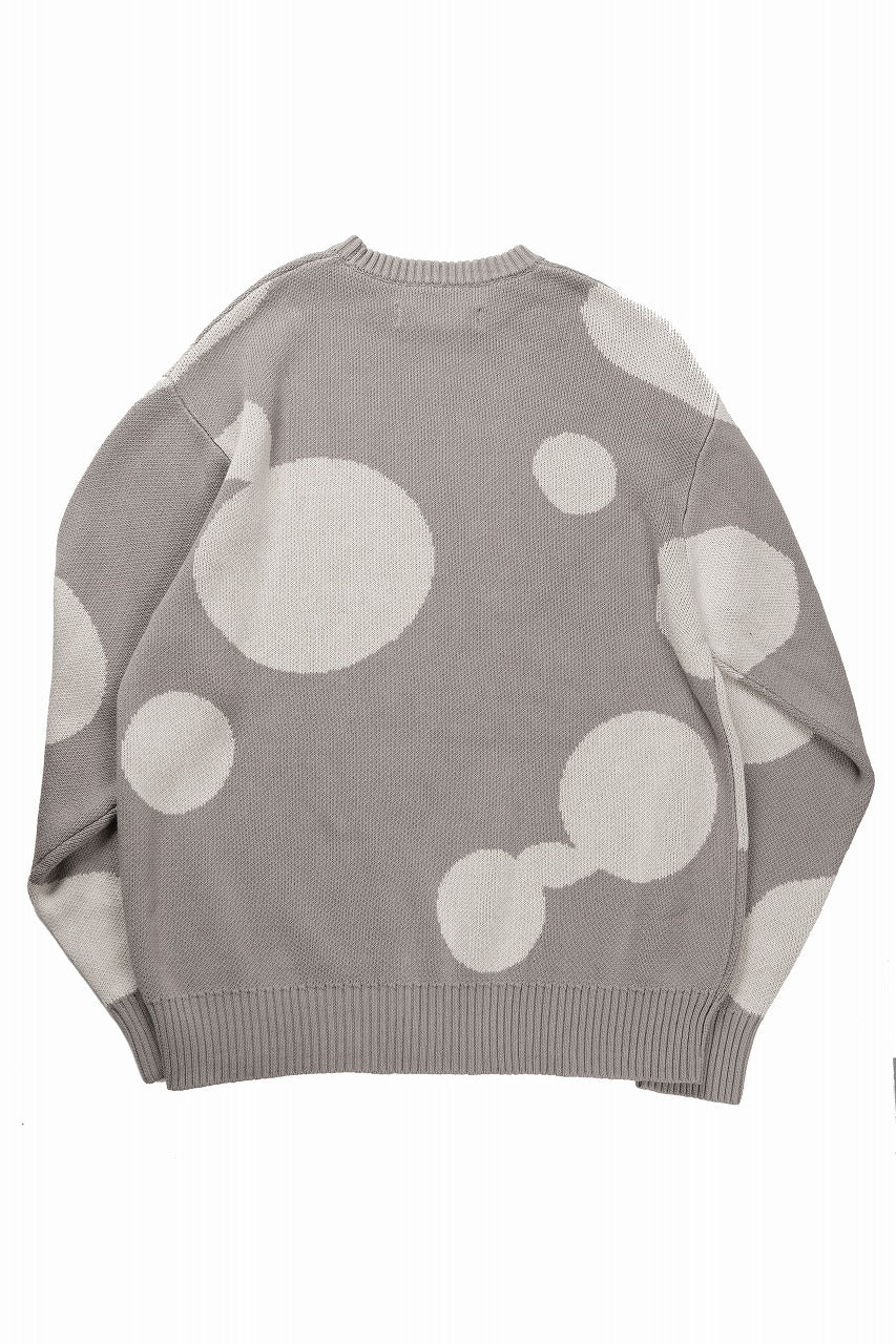 画像をギャラリービューアに読み込む, 【SAMPLE SALE】A.F ARTEFACT POLKA PATTERN KNIT TOPS (GREIGE x BEIGE)