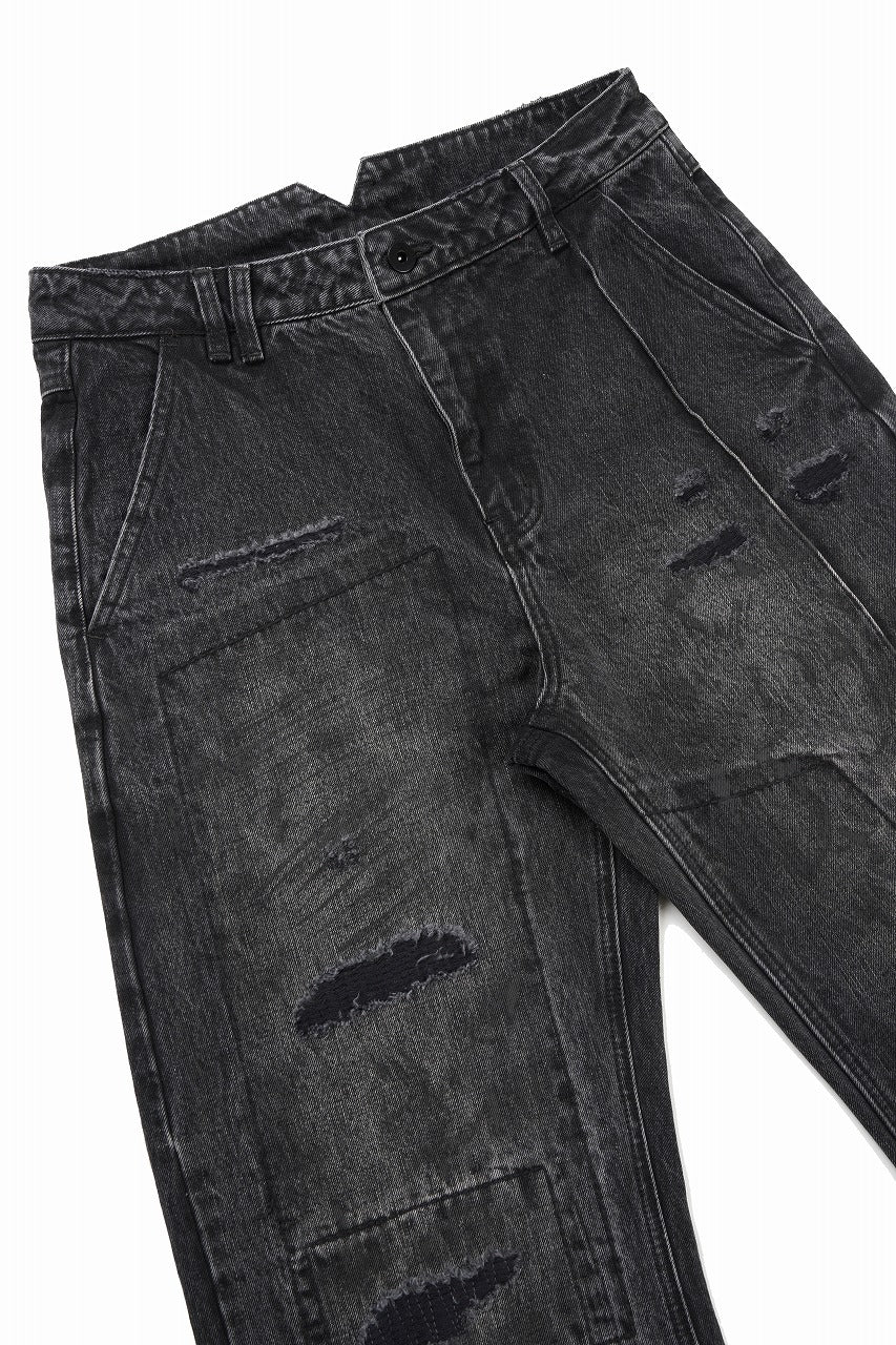 画像をギャラリービューアに読み込む, Professor.E AGED DENIM PANTS (WASHED BLACK)