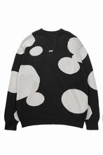 画像をギャラリービューアに読み込む, 【SAMPLE SALE】A.F ARTEFACT POLKA PATTERN KNIT TOPS (BLACK x BEIGE)