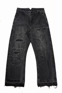 画像をギャラリービューアに読み込む, Professor.E AGED DENIM PANTS (WASHED BLACK)