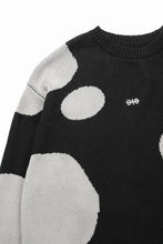 画像をギャラリービューアに読み込む, 【SAMPLE SALE】A.F ARTEFACT POLKA PATTERN KNIT TOPS (BLACK x BEIGE)